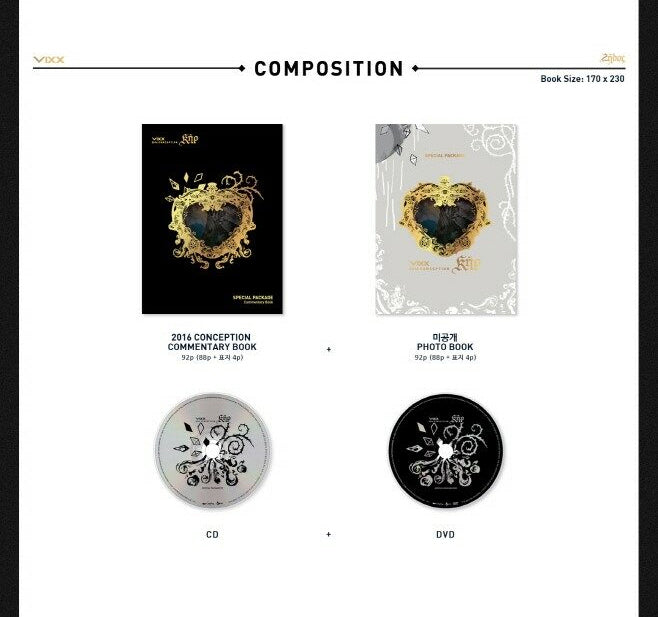VIXX - 2016 Conception KER Special Package [Limited Edition