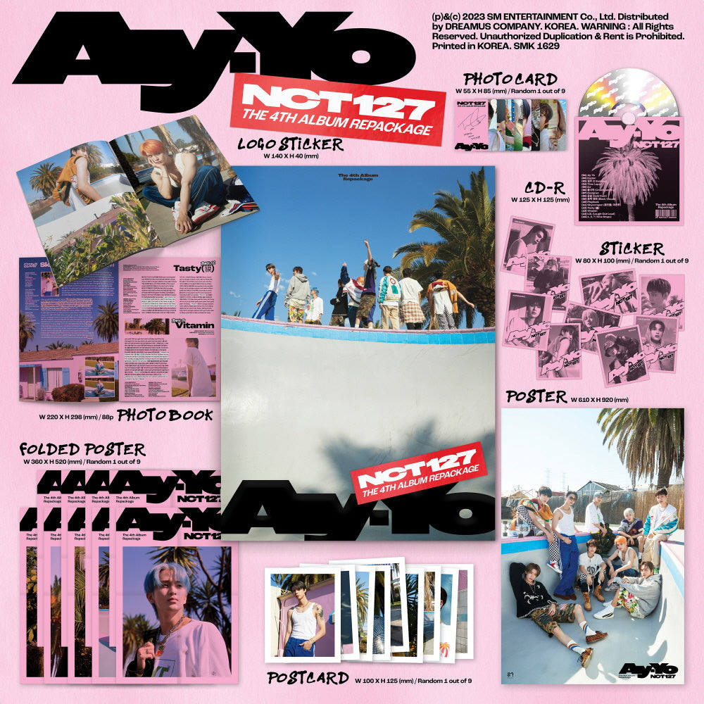 NCT 127 - Ay-Yo (4th Album Repackage) CD (A+B ver. SET) – KPOP MARKET