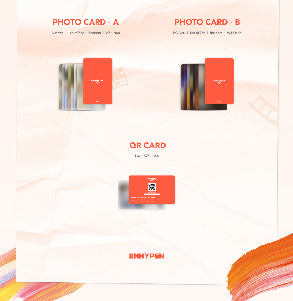 Enhypen Manifesto : Day 1 Japan Limited benefits photo card