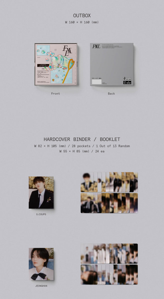 tsutaya SEVENTEEN FML carat盤 TSUTAYA 特典 トレカ 13種 seventeen的