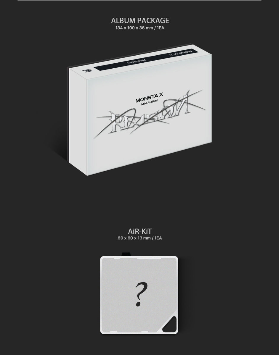 MONSTA X - 12th Mini Album REASON Kit Album – KPOP MARKET [Hanteo & Gaon  Chart Family Store]