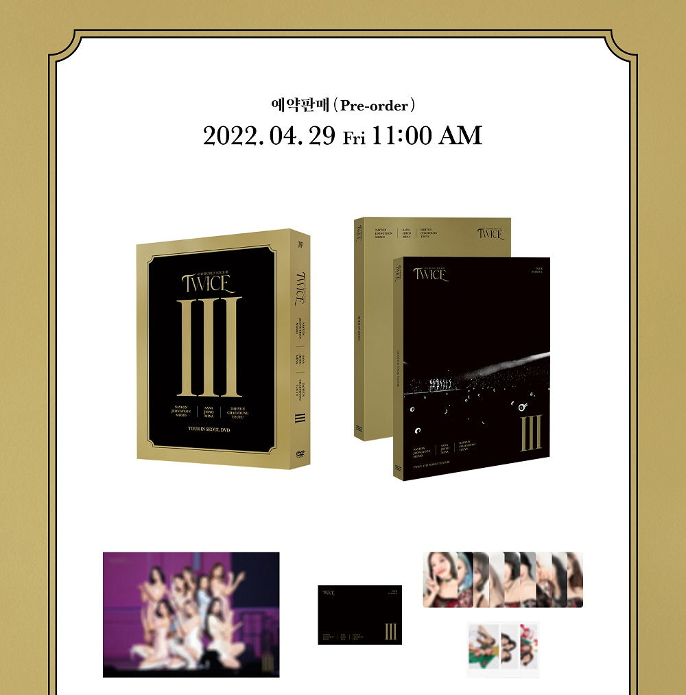 DVD] TWICE - TWICE 4TH WORLD TOUR III IN SEOUL DVD+Extra