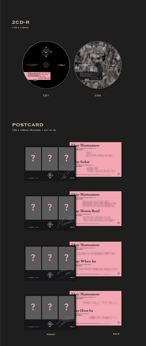 MAMAMOO - I SAY MAMAMOO : THE BEST Album+Extra Photocards Set
