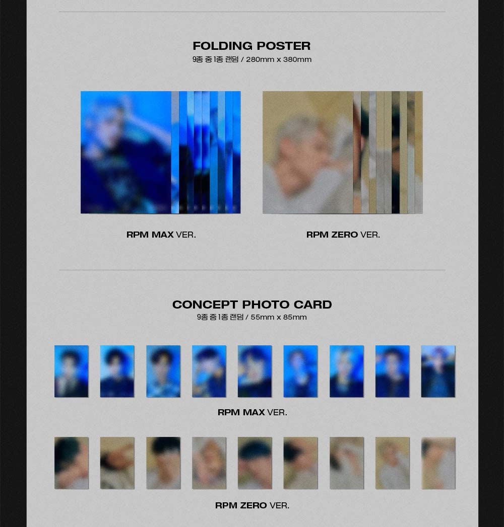 FNC SF9 - RPM [Random ver.] (7th Mini Album) Album+Extra