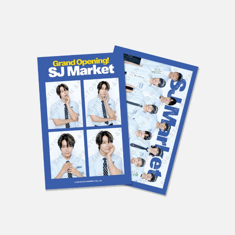[PRE-ORDER] SUPER JUNIOR Grand Opening! SJ Market MD - 4CUT PHOTO SET
