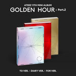 [EXCLUSIVE POB] ATEEZ - 11th Mini Album Golden Hour : Part.2 CD+Pre-Order Benefit+Extra Photocards Set