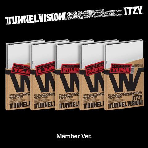 ITZY - TUNNEL VISION [Member Ver.] 11th Mini Album+Pre-Order Gift