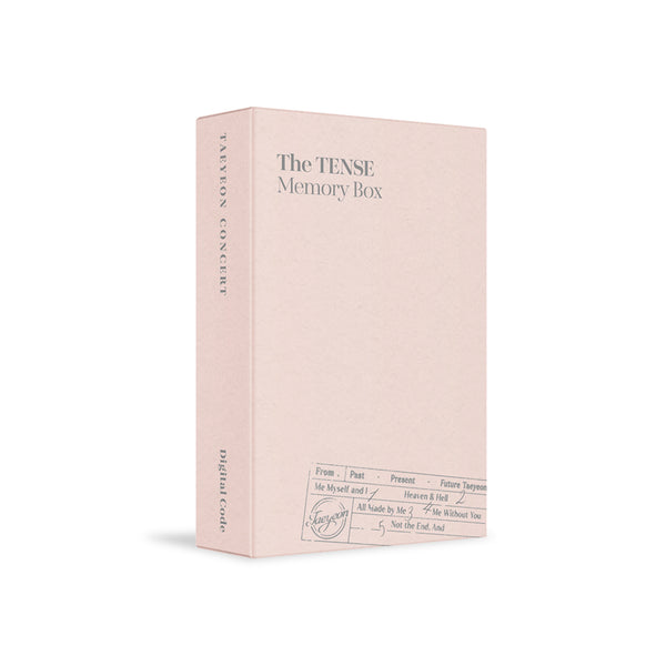 TAEYEON CONCERT The TENSE Memory Box Digital Code – KPOP MARKET