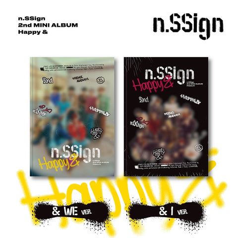 n.SSign - 2nd Mini Album Happy & CD+Pre-Order Benefit