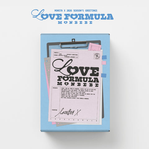 Monsta X 2026 Season's Greetings Love Formula Monbebe+Pre-Order Gift