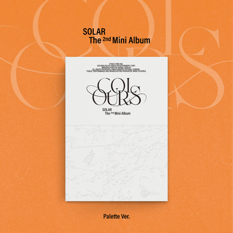 SOLAR MAMAMOO - COLOURS [Palette Ver.] 2nd Mini Album+Folded Poster
