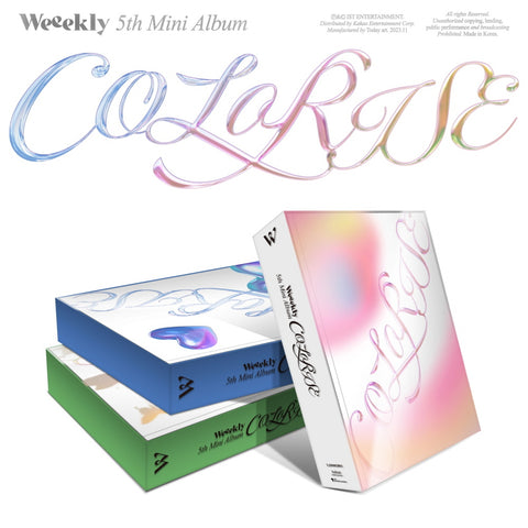 Weeekly - 5th Mini Album ColoRise CD+Pre-Order Benefit+Folded Poster