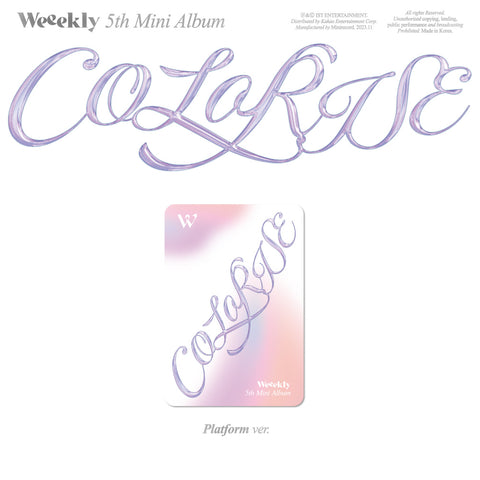 Weeekly - 5th Mini Album ColoRise [Platform Ver.]