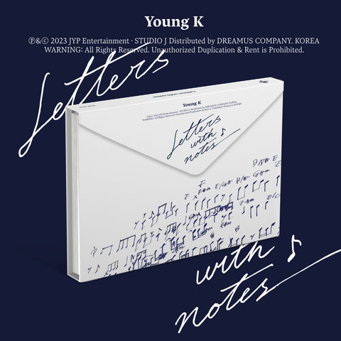 Young K DAY6 - Letters with notes Album+Pre-Order Benefit
