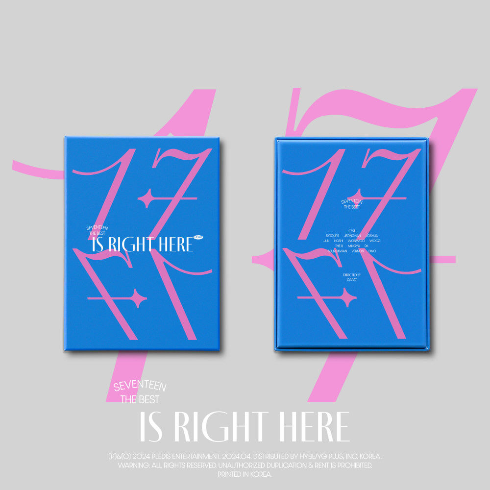 seventeen 17 is right here DEAR盤 未開封 24枚 SEVENTEEN - BEST ALBUM 17 IS RIGHT HERE [DEAR Ver.] – KPOP