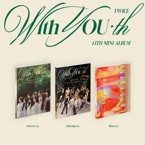 TWICE - With YOU-th (13th Mini Album) CD+Pre-Order Benefit+Folded Poster