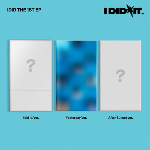 Idid - 1st Mini Album I Did It 3 versions SET 3CD+Pre-Order Gift