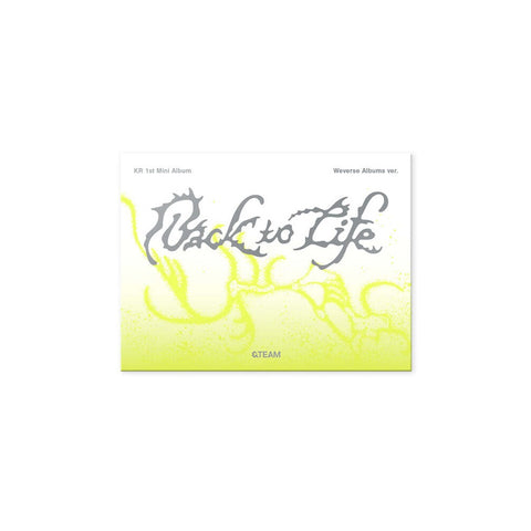 &Team KR - 1st Mini Album Back to Life Photocard Box Weverse Albums version