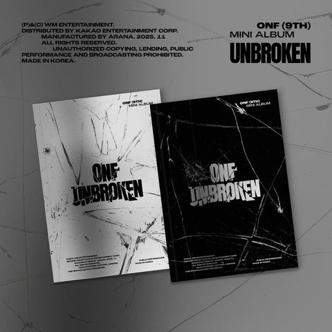 Onf - 9th Mini Album Unbroken CD+Pre-Order Gift