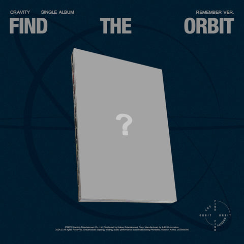 Cravity - 1st Single Album Find The Orbit Special Edition Remember version CD+Pre-Order Gift