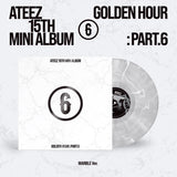 ATEEZ - 15th Mini Album GOLDEN HOUR : Part.6 Marble ver.+Extra Photocards Set