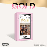 [Exclusive POB] ITZY - Gold Phone Box version CD+Pre-Order Gift+Extra Photocards Set