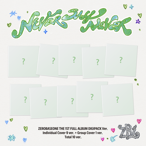[EXCLUSIVE POB] ZEROBASEONE - NEVER SAY NEVER [DIGIPACK Ver.] Album+Pre-Order Gift