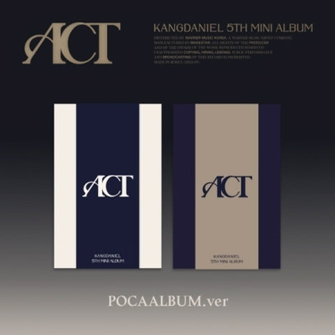 KANG DANIEL - 5th Mini Album ACT [POCA ALBUM]