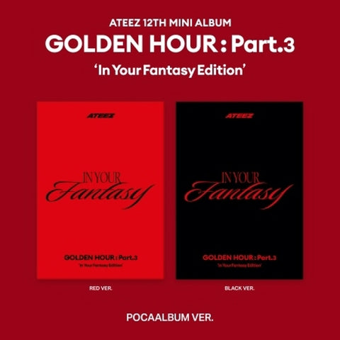 ATEEZ - 12th Mini Album GOLDEN HOUR : Part.3 In Your Fantasy Edition [Pocaalbum]