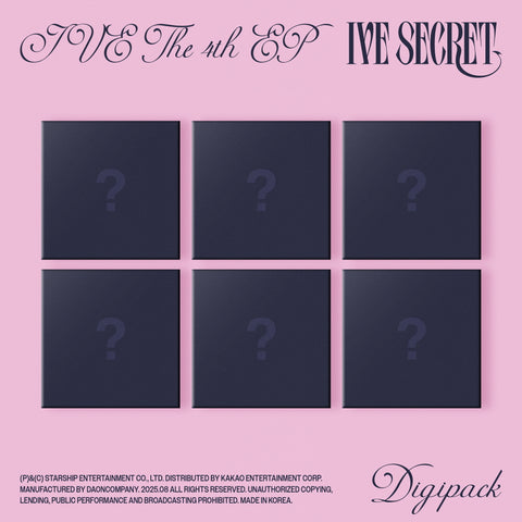 [STARSHIP SQUARE EXCLUSIVE POB] IVE - IVE SECRET [Digipack Ver.] Album+Pre-Order Gift