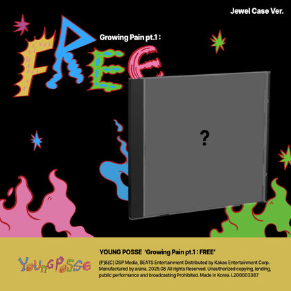 YOUNG POSSE - Growing Pain pt.1 : FREE [Jewel Case Ver.] Album