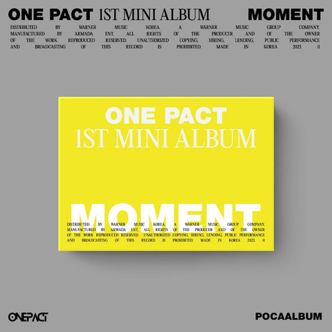 ONE PACT - 1st Mini Album Moment POCA ALBUM