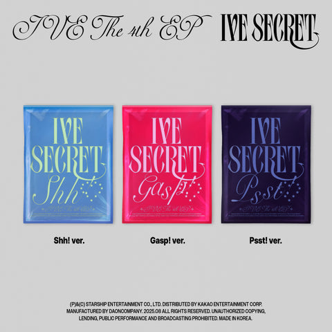 [Starship Square Exclusive POB] Ive - 4th EP Ive Secret Standard Edition CD+Pre-Order Gift