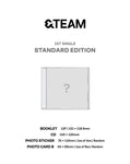 &TEAM - 1st Single Album Standard Edition Japan version CD
