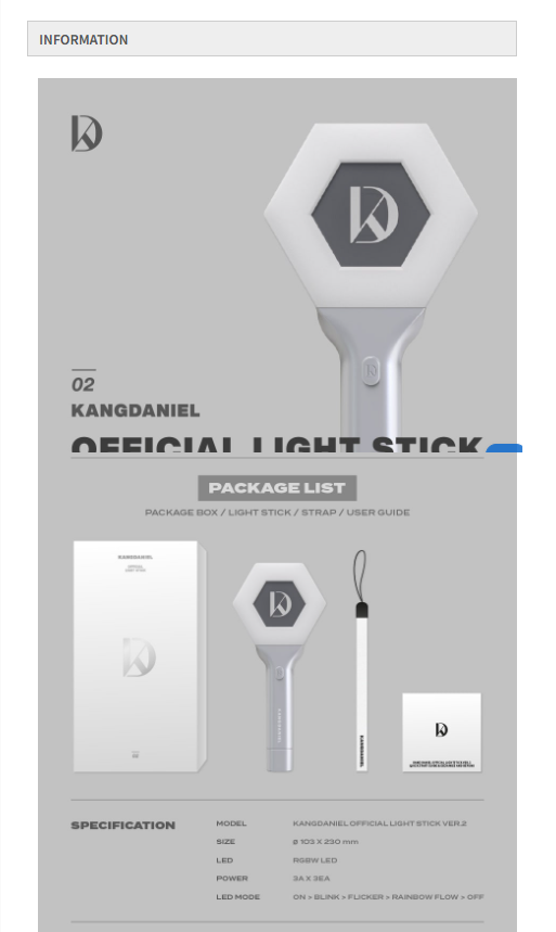 KANG DANIEL Official Light Stick version 2 Fanlight – KPOP MARKET