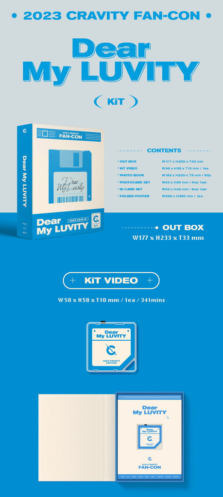 CRAVITY - 2023 CRAVITY FAN CON Dear My LUVITY KIT VIDEO + DVD