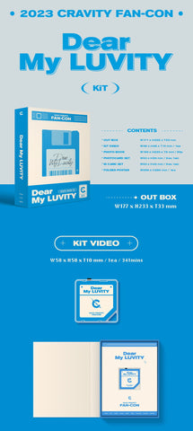 CRAVITY - 2023 CRAVITY FAN CON Dear My LUVITY KIT VIDEO + DVD 