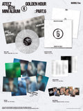 ATEEZ - 15th Mini Album GOLDEN HOUR : Part.6 Marble ver.+Extra Photocards Set