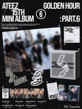 ATEEZ - 15th Mini Album GOLDEN HOUR : Part.6 Earphone Charm ver.+Extra Photocards Set