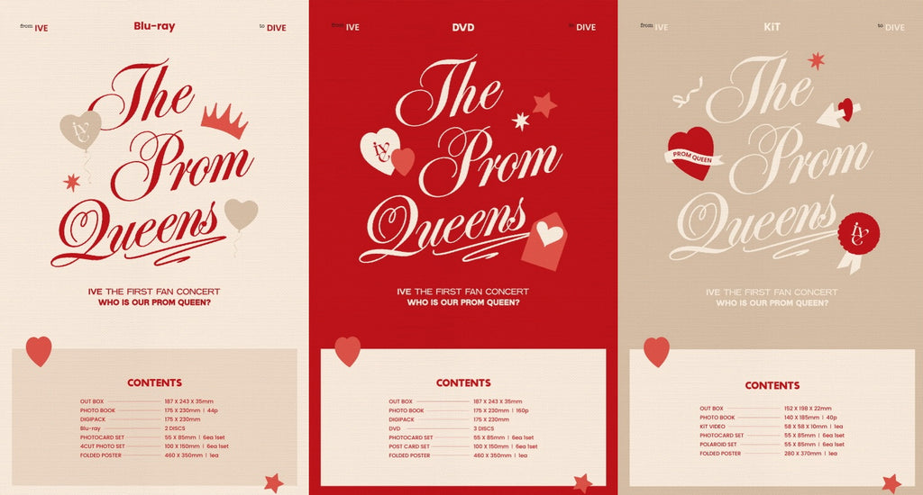 IVE - IVE THE FIRST FAN CONCERT The Prom Queens DVD +KIT VIDEO + 