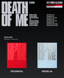 [EXCLUSIVE POB] EVAN - 1st Mini Album DEATH OF ME 2 Albums & Weverse Album SET CD+Pre-Order Gift