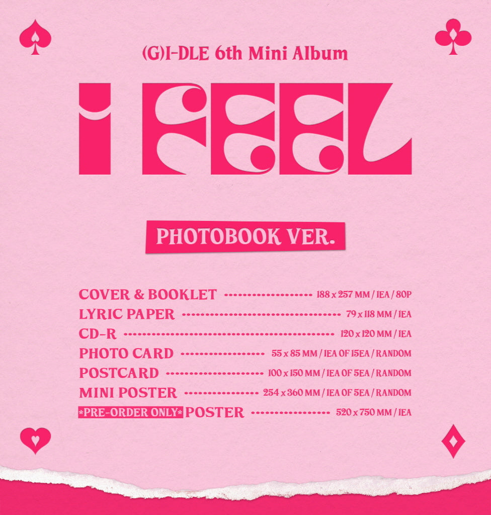 G)I-DLE - I feel (6th Mini Album) CD+Pre-Order Benefit – KPOP MARKET  [Hanteo & Gaon Chart Family Store]
