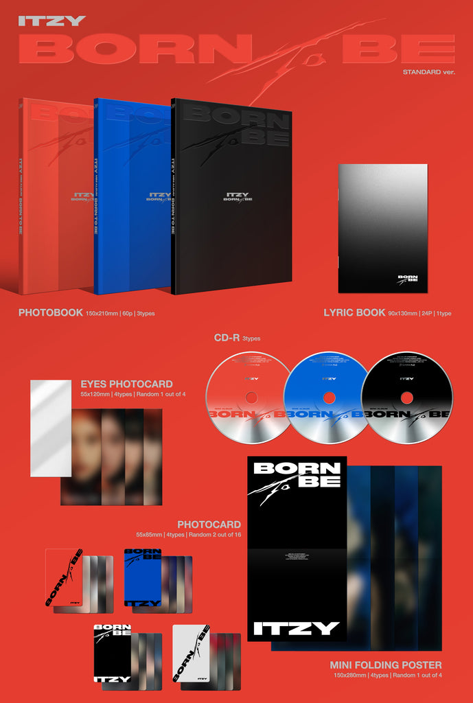 [EXCLUSIVE POB] ITZY - BORN TO BE [LIMITED VER.] CD+Pre-Order Benefit (JYP  Shop POB) -  Music