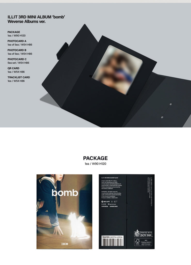 ILLIT - 3rd Mini Album bomb (Weverse Albums version) – KPOP