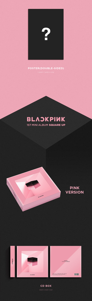 Kpop album with photocard/full inclusion/Blackpink- Square Up (pink ver.)