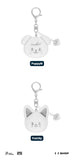 [PRE-ORDER] Stray Kids - World Tour <dominATE : celebrATE> Official MD - SKZOO FACE KEYRING SILVER Ver.