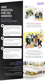 [Talk! with BTS] Learn! Korean Edu Series Study Book+Bora Marble+Pocket Book+Sticker