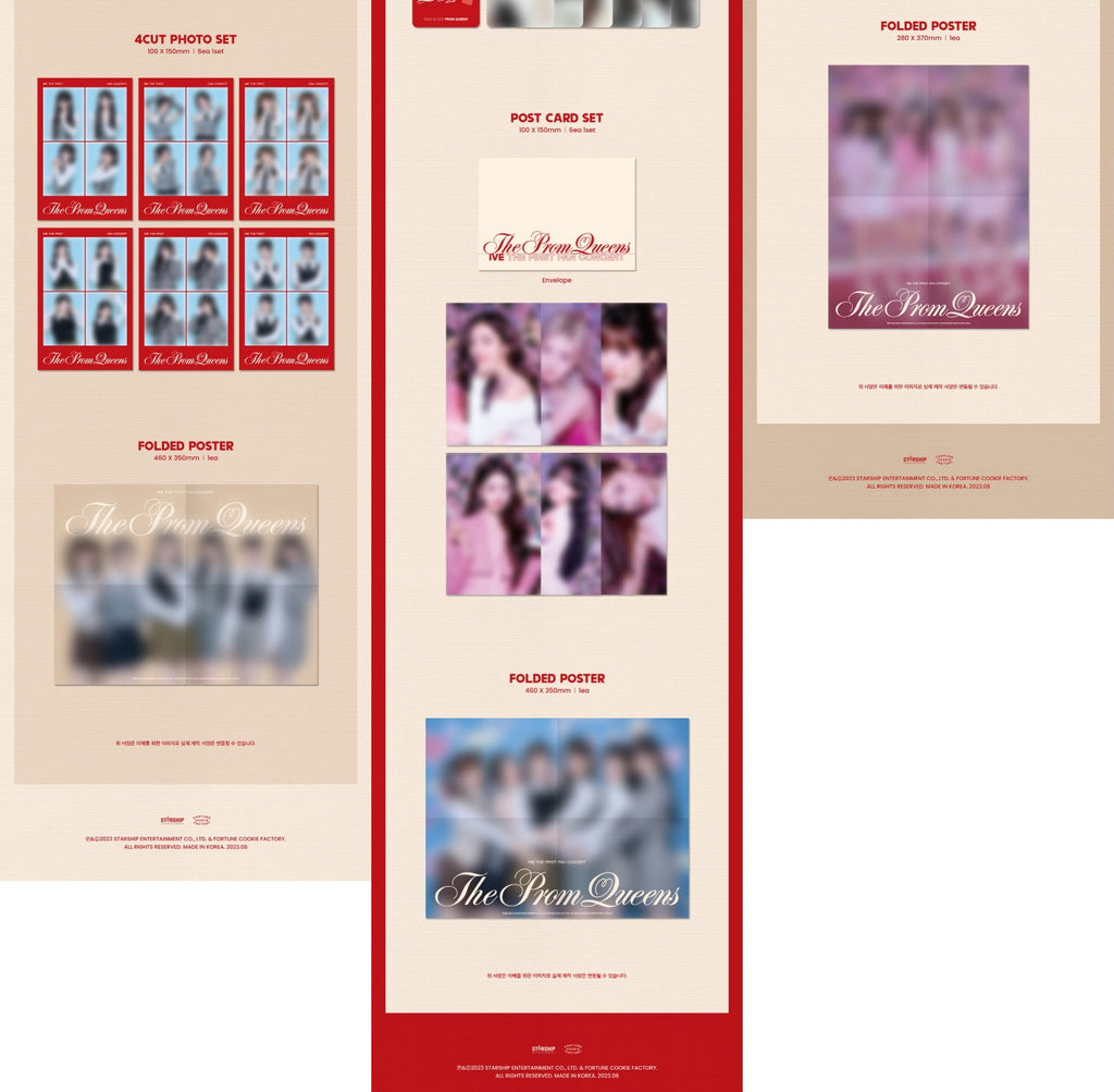 IVE - IVE THE FIRST FAN CONCERT The Prom Queens DVD +KIT VIDEO + 