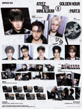 [KQSHOP EXCLUSIVE POB] ATEEZ - GOLDEN HOUR : Part.6 [TOKTOQ SET] 3 ver. SET+1 Digipack+1 Pocaalbum+Extra Photocards Set