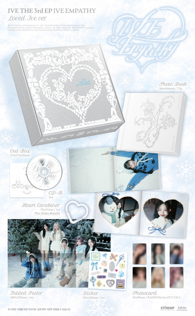 IVE - IVE EMPATHY [3 ver. SET + LOVED IVE Ver.] 4Album